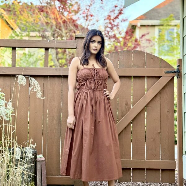 Women's Dress|Bohemian|Resort Wear|Summer|Midi|Hand-dyed|Cotton
